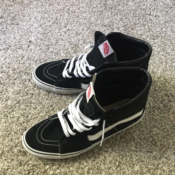 toddler black high top vans